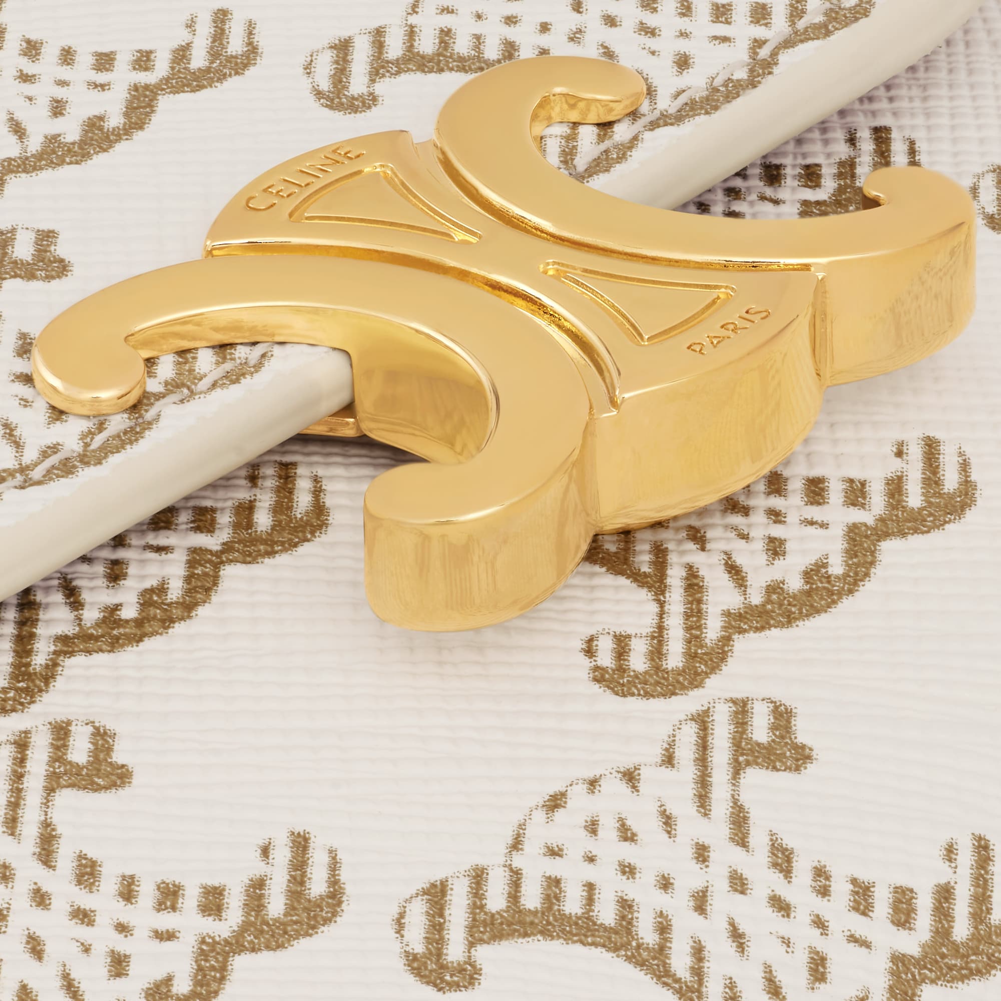 SMALL FLAP WALLET TRIOMPHE IN TRIOMPHE CANVAS TAN - Image 5